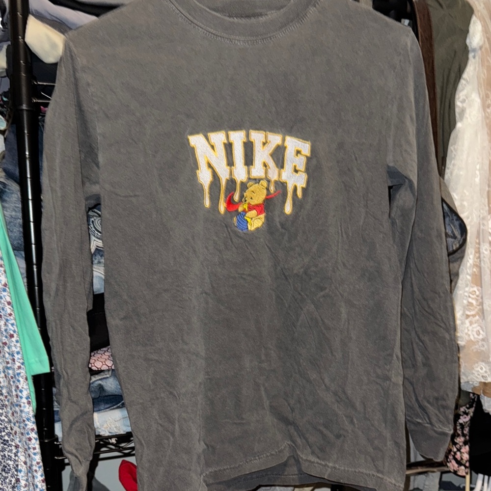 Nike Gray Long Sleeve with Graphic